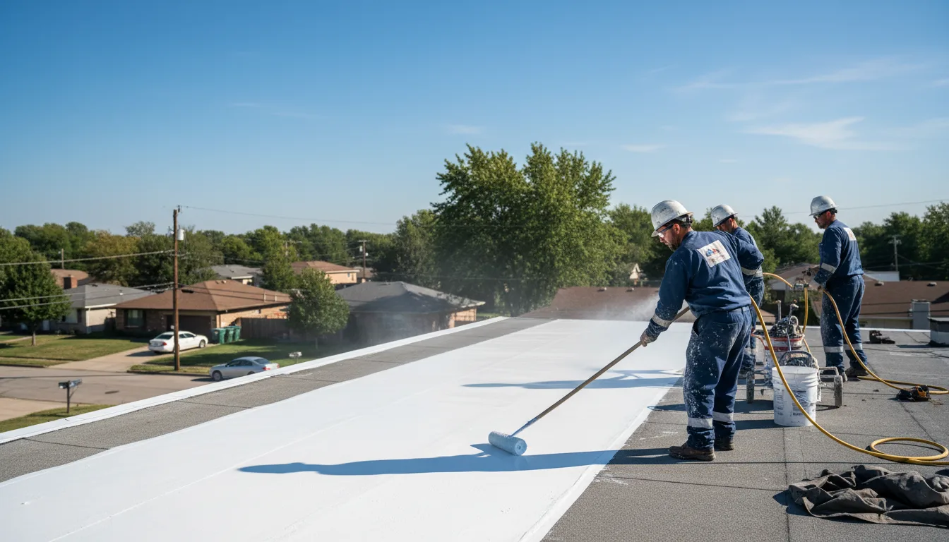Commercial roof coating in Sugarloaf, CA near me